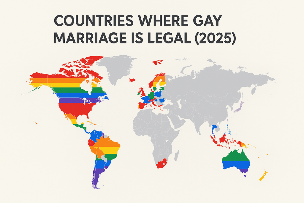 Countries Where Gay Marriage Is Legal in 2025